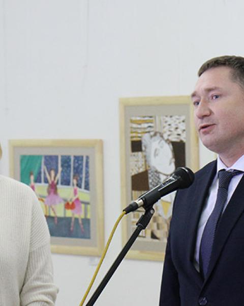 Відкриття виставки – конкурсу дитячого малюнку "Музика і фарба" відбулося у Львівському Палаці мистецтв