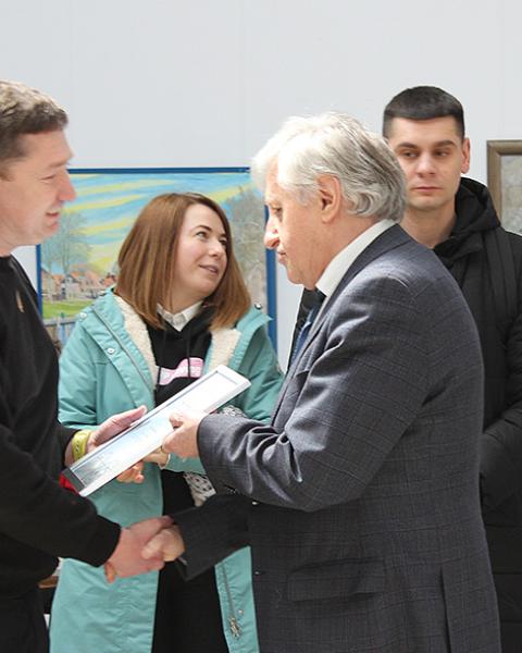 Шаховий сеанс одночасної гри "Весняний контрнаступ" у Львівському Палаці мистецтв.