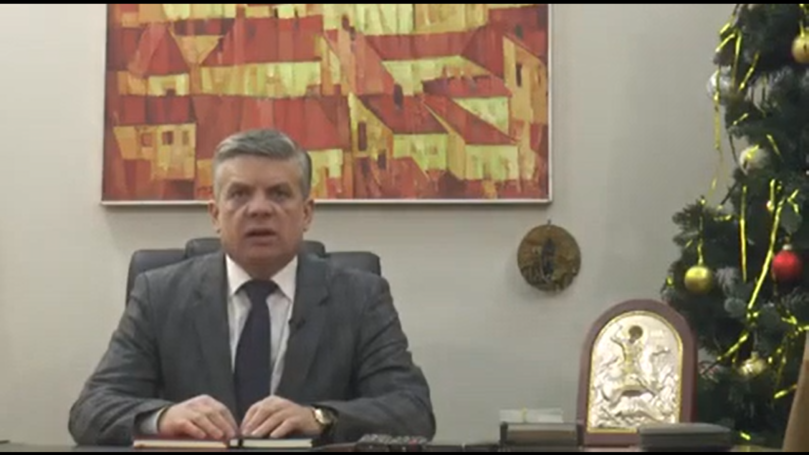 Вітання з Новорічними та Різдвяними святами Генерального директора Львівського Палацу мстецтв Юрія Візняка